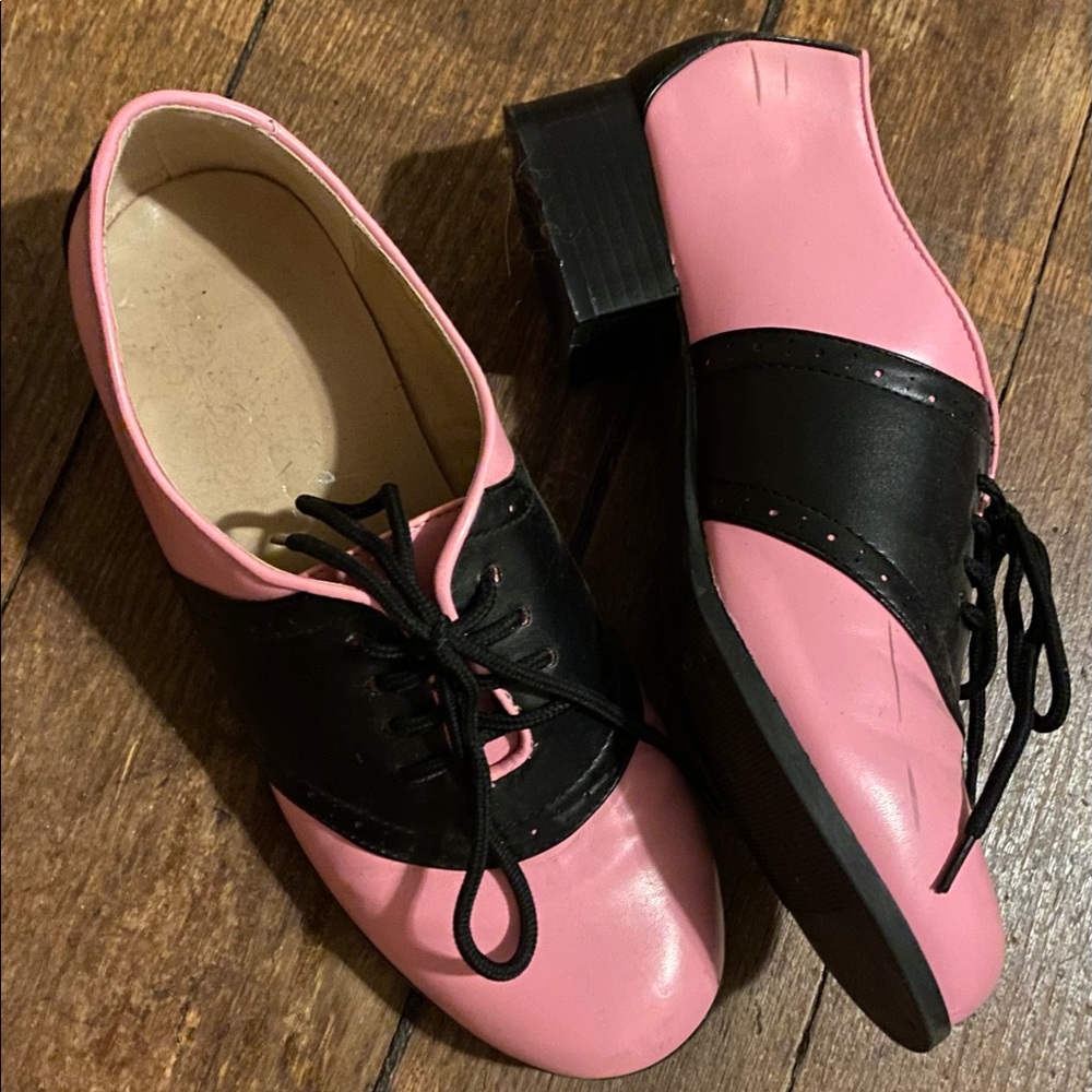 Pink Saddle Shoes